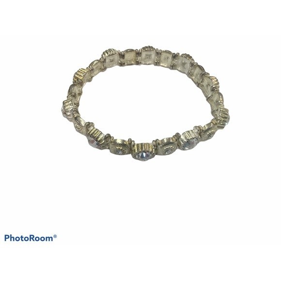 Light Gold Toned Rhinestone Bracelet - Picture 4 of 4